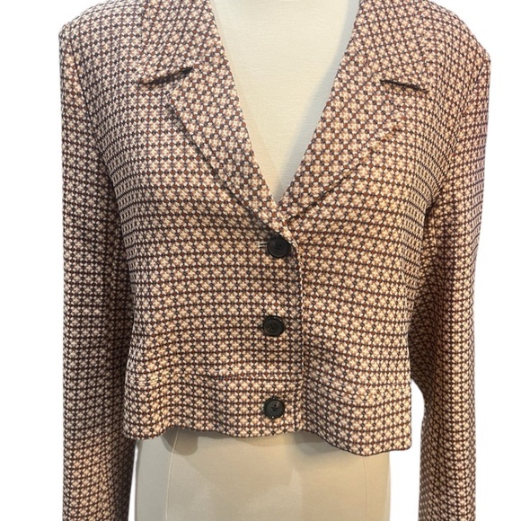 Lost + Wander NWT Cropped Blazer L Multicolor - Picture 4 of 5